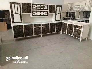  2 مطابخ جاهزه ( كاونترات المنيوم صيني 3 قطع)