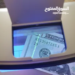  6 فاحص عملة (كاشف عملة ) نوع ممتاز جدا يعمل  شحن وكهرباء  AL-11 UV Counterfeit Money Detector