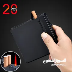  17 available cigarette box with built in lighter