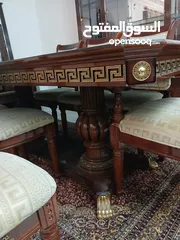  7 غرفة سفرة إيطالية أصلية ماركة فيرساتشي مميزة جدا للبيع بالسعر جدا
