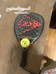  1 Padel racket for sale like new Areo star pro with one head pro ball