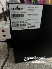  2 يو بي اس فاربر اونلاين 1KVمع بطاريات جديدة أصلية بضمان سنة Farber online UPS 1KV