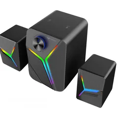  1 Meetion SP2011 2.1 Gaming Stereo Desktop Speakers with Subwoofers سماعات بإضاءة