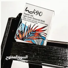  10 مشروب Indigo طبيعي غني بالمكونات النباتية  Indigo مشروب نباتي لتعزيز النشاط  مشروب صحي بنكهة طبيعية