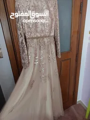  2 فستان سهرة حجاب ، ماركة setrms,مبطن كامل،فخم جميل جدا،  بحالة ممتازة ، سايز 40