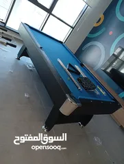  1 طاولة بلياردو طبش اصلي 8 قدم خشب مميزة جدا