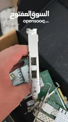  2 كرت فايبر بسرعه هائلك 10g مدخلين فايبر فقط وكميه كبيره مع امكانيه اضافه sfp