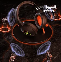  7 Meetion HP012 RGB 7.1 Virtual Surround Sound Gaming Headset USB سماعات جينمغ العاب