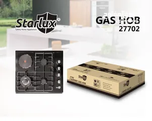 2 طباخ غاز وكهربا StarLux لون اسود