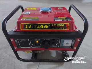  2 مولد كهرباء Lutian 1200 واط شبه جديد