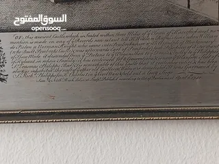  16 لوحة معدني نحاس أبيض لقلعة بيكتون الشهيرة مؤرخة بتاريخ 5 أبريل 1740