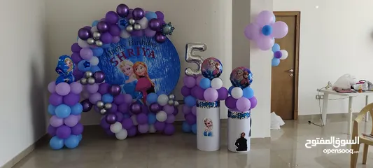  27 Kids birthday balloons & Anniversary setup استئجار بالونات الأطفال