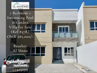  1 7 Bedrooms Villa with Swimming Pool and Garden for Sale in Bosher Al Muna REF:837R