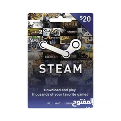  1 steam card 20$