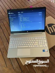  4 HP laptop-15s new 12gen intel core i7-10 core w 512gb SSD IPS display aluminum  windows-11 لابتوب