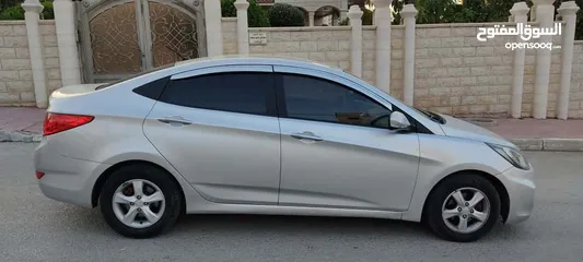  7 هونداي اكسنت ديزل 2014 اربعه غيار نخب اول بسعر 45000 ألف نقدا بدل وارد