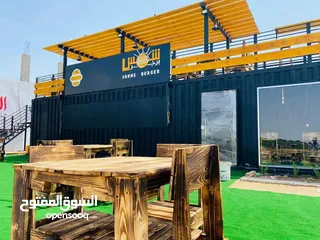  3 مطعم او كوفي شوب جاهز بتصميم فاخر و هندسي بسعر مغري جدا