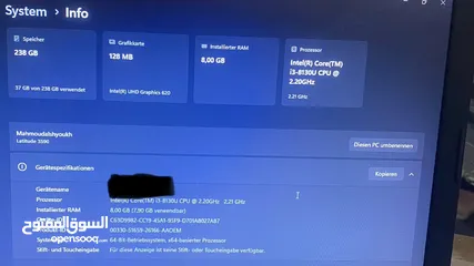  9 للبيع لابتوب ديل  لاتيتيود3590 الجيل الثامن