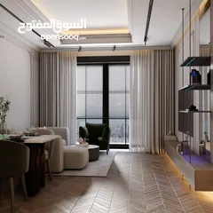  10 شقه فاخره استوديو طابق ارضي مساحه 98 متر / عبدون بجانب تاج مول