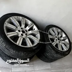  2 جنط مع كوشوك رنج روفر قياس 20 خالي من العيوب