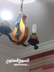  7 ثريا خشب اجنبي من اسبانيا علي شكل كامان