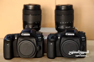  1 متوفر كاميرات وعدسات   كانون 80d  750d  1200d 4000d