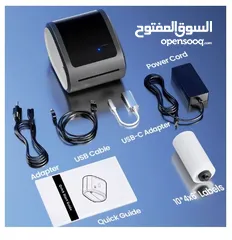  15 طابعة لاسلكية سريعة لطباعة الملصقات 4*6 انش Thermal Label Printer Wireless