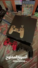  1 Ps4 pro with 3 controllers and games