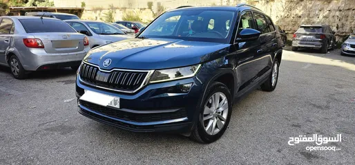  5 سكودا كوديك 2019 فل ابشن بحالة الوكالة دهان الشركة فل الفل سقف بانوراما رنجات اصلية