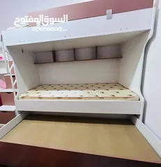  2 سرير دورين مع سرير أرضي استعامل نظيف وشبه جديد