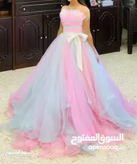  6 فستان مناسبات جميل جدًا ( نفاش ) بألوان مبهجة وسعر رااااائع