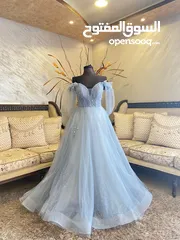  1 فسان سهره ازرق لبسه واحده  للبيع  بنصف السعر