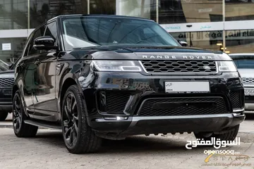  27 Range Rover Sport 2019 Hse Black package   السيارة وارد و صيانة الشركة و قطعت مسافة 33,000