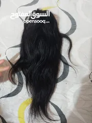  2 human hair ponytail extension ديل حصان شعر طبيعي