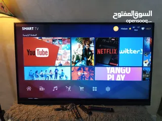  2 شاشه سمارت مع ماوس ناطق 55 بوصه