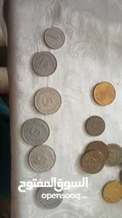  2 قطع النقود التونسية القديمة
