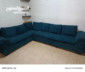  1 كورنر كنب لون ازرق