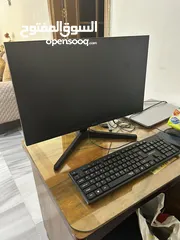  1 شاشة سامسونج فل Hd  جديدة استعمال خفيف مقاس 24 بوصة