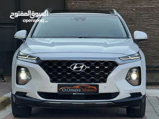  4 فرصة نادرة Hyundai Santa Fe بانوراما غرفة بني    (6+1 مقاعد أصلية) ممشى قليل و بحالة الوكالة