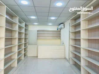  6 مخزن تجاري مأثث بجميع الديكورات للإيجار  أو لبيع الديكورات