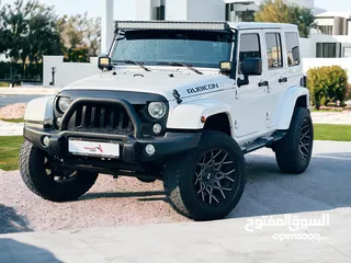  1 AED 1680 PM  JEEP WRANGLER UNLIMITED RUBICON 3.6 V6  GCC  WELL MAINTAINED