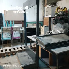  4 استاند ارفف مستورد حديد ثقيل موجود معو 15 رف 75 دينار