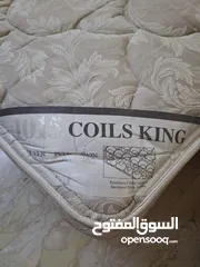  4 queen size mattress with spring bed base 150x200 used for urgent sale