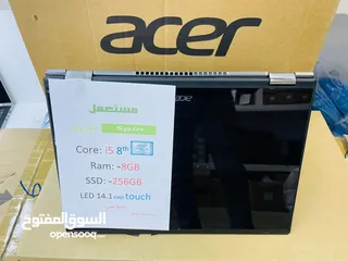  2 لاب توب acer الجيل التامن cor i5 وبسعر حرق لمس و x360 دينار