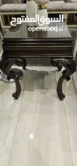  2 طاولة وسطيه مع طاولتين جانبيتين خشب زان الماني