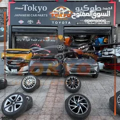  15 قطع تويوتا بريوس 2023-2025  مياكنيك بودي محركات ممشى قليل جميع القطع ياباني اصلي بحالة ممتازه