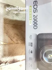  3 كاميرا كانون جديد بالكرتونة cannon EOS 2000D