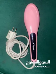 2 ‎فرشاة فرد الشعر و ‎مكواة فرد الشعر Hair Brush Straightener and Hair Straightener