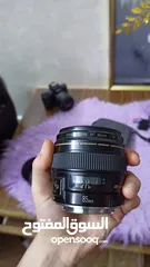  1 عدسه كانون 85مم فتحه 1.8