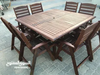  8 Dining Table With Eight Chairs For Sale